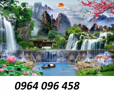 Tranh cảnh đồng quê - tranh gạch 3d cảnh đồng quê - HSS2