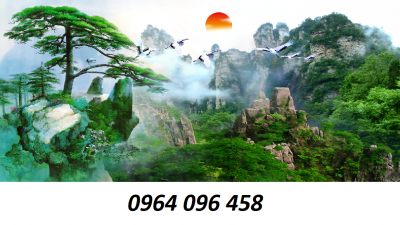 Tranh gạch 3d phong thủy mệnh mộc - DCNN84