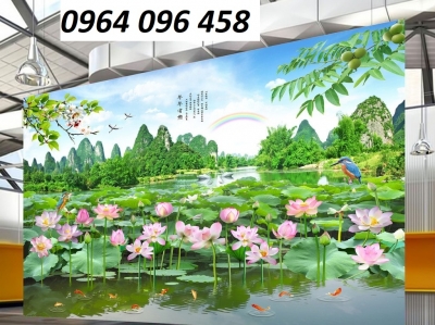 Tranh gạch 3d phong cảnh đồng quê - KKMMN6