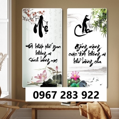 Tranh gạch đẹp 3d thư pháp