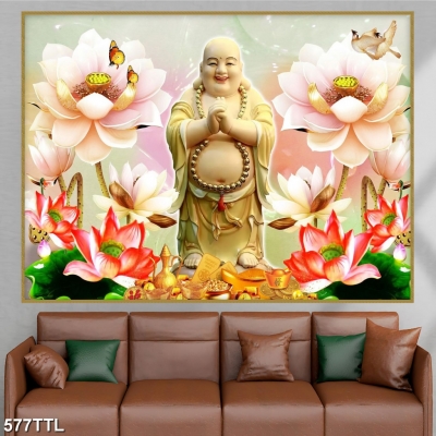 Tranh Phật Di Lặc- Tranh tường trang trí