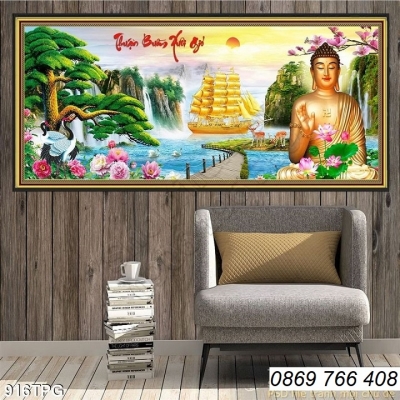 Gạch tranh 3D Phật Giáo-tranh gạch men