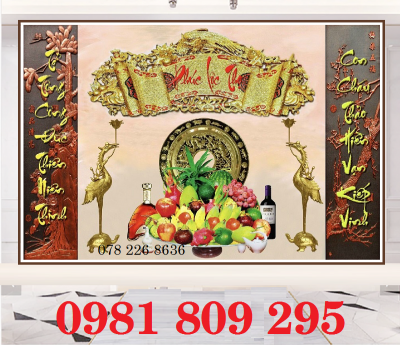 Tranh gạch - tranh trang trí phòng thờ