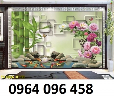 Tranh gạch 3d trang trí phòng khách đẹp - PUY65