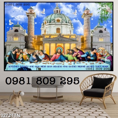 Tranh ốp tường , gạch 3d 12 tông đồ công giáo HN9955