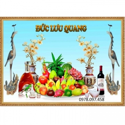 Tranh gạch phòng thờ