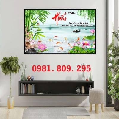 Tranh gạch hoa , gạch trang trí hoa sen