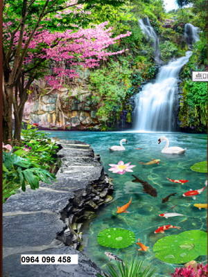 Tranh 3d trang trí phòng khách - hiên nhà - KBVV4
