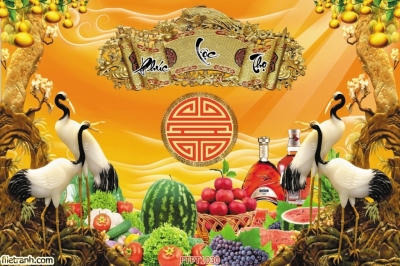 Gạch ốp tường 3D ban thờ