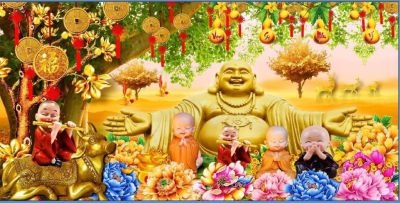 Gạch tranh phong thủy-Tranh Đức Phật