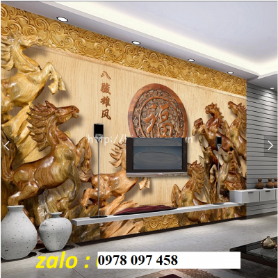 Tranh gạch phong thủy- tranh ngựa