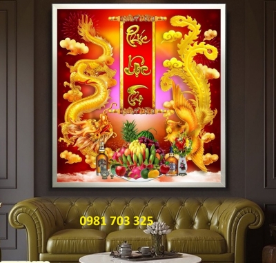 tranh gạch ốp tường, tranh phòng thờ