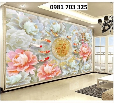 Tranh sứ ngọc 3D trang trí phòng