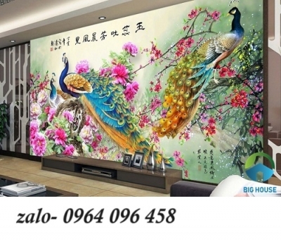 Tranh gạch 3d trang trí phòng khách - MNN09