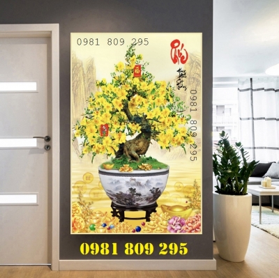 Gạch trang trí hoa mai