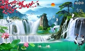 Tranh gạch 3d ốp tường phong cảnh đẹp - 322XD