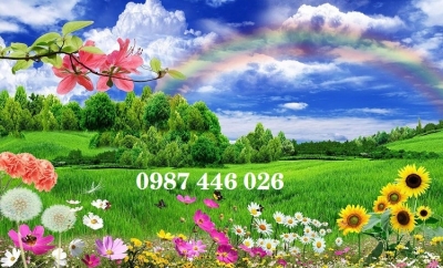 Tranh gạch men phong cảnh tường 3d đẹp HP243