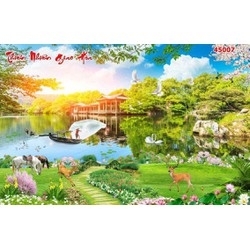 Tranh dán phòng khách - tranh phong cảnh thiên nhiên