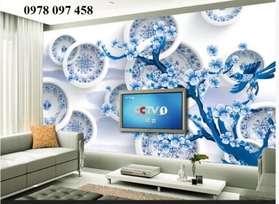 Tranh phòng khách- tranh gạch