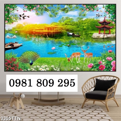 Gạch tranh phong cảnh 3d