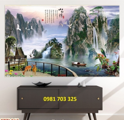 Tranh phong cảnh- gạch tranh 3D