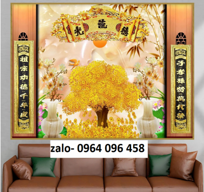 Tranh gạch 3d phòng thờ - GBBB7