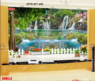 Trang trí phòng khách - tranh gạch men