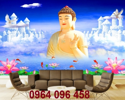 tranh gạch 3d hình phật - YTR4