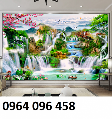 Tranh cảnh đồng quê - tranh gạch 3d cảnh đồng quê - HH003