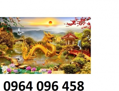 Tranh gạch 3d long lân quy phượng - DFCX4