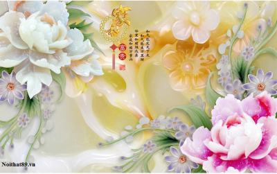 tranh 3d hình sứ ngọc