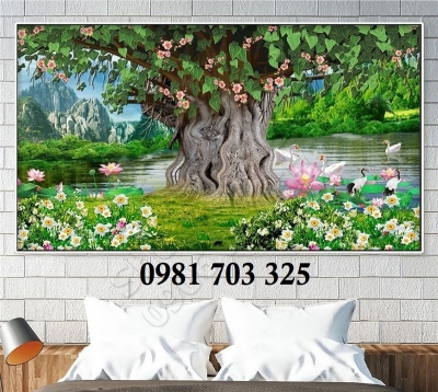 Gạch tranh 3D phật pháp