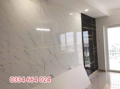 Ốp tường nhựa vân đá PVC