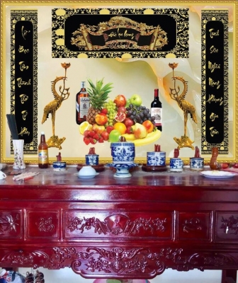 Tranh ốp tường phòng thờ