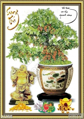 Tranh gạch 3d cây cảnh - DLP09