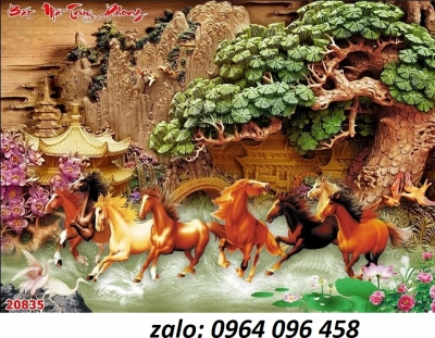 Tranh gạch 3d mã đáo thành công - CNB822