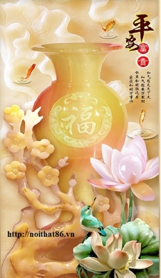 Gạch tranh hoa mẫu đơn HP9283