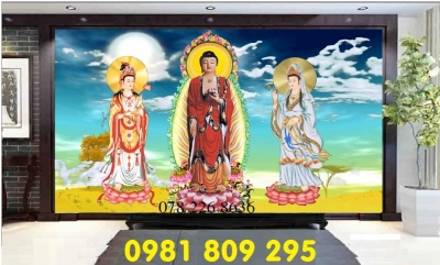 Tranh 3d phật - tranh gạch  men