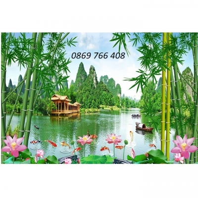 Tranh 3d phong cảnh sơn thủy