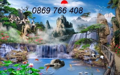 Tranh phong cảnh 3d ốp tường