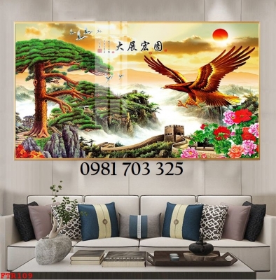 Tranh gạch hổ 3D đẹp