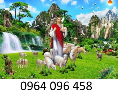 Tranh gạch 3d ốp tường tranh thiên chúa - SLN89