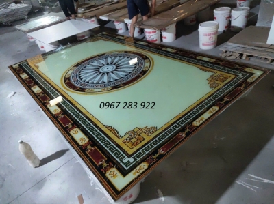 Thảm kính 3d chất liệu kính cường lực