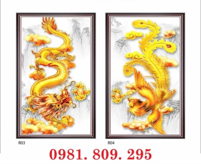 Gạch 3d rồng phượng , tranh gạch