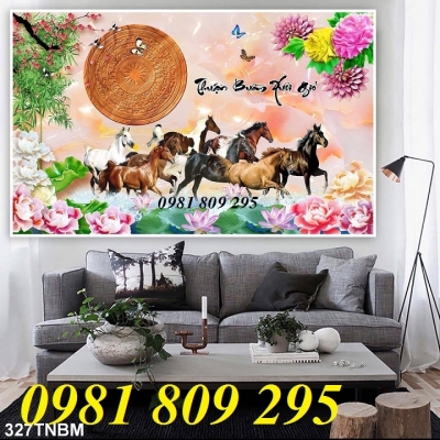 Tranh  gạch mã đáo thành công - tranh gạch men