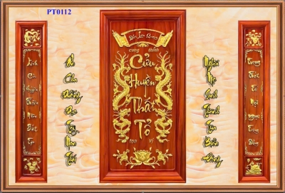 Gạch tranh 3D dán phòng thờ, bia mộ