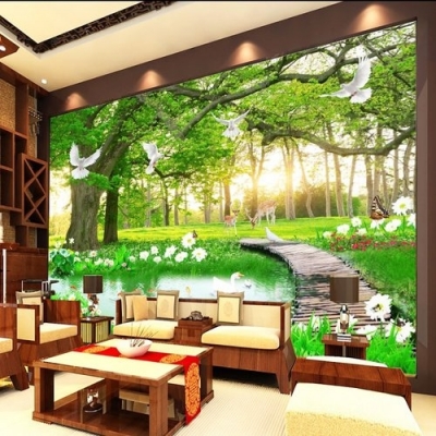 Tranh gạch 3d cây tre trúc - SZ111