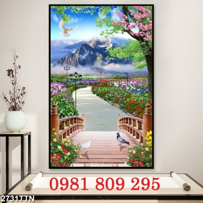 Tranh gạch men , tranh khổ đứng