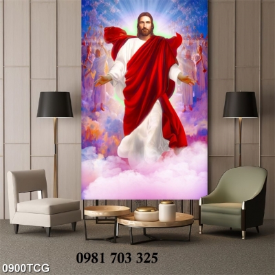 Tranh gạch công giáo trang trí 3d