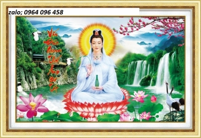 Tranh gạch 3d phật quan âm - 89CLM
